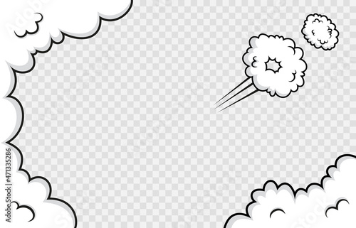 Fototapeta Naklejka Na Ścianę i Meble -  cloud, speech, speed, comic, drawn, fart, doodle, dialogue, jump, vector, effect, cartoon, balloon, gas, motion, dust, blow, chat, bomb, hand, bubble, frame, smoke, wind, explosion, fast, wham, puff, 