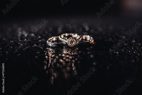 ring with diamonds jewelry wedding  stone gold beauty water