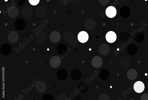 Light Black vector template with circles.