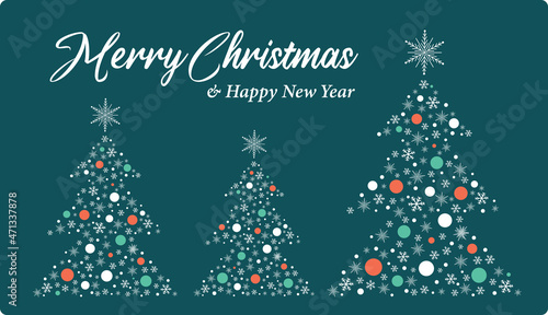 Merry Christmas background card templates vector design