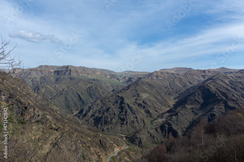 view of the mountains of the north caucasus