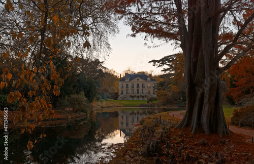 Arboretum of Wolves valley during the autumn - Chatenay Malabry, France.