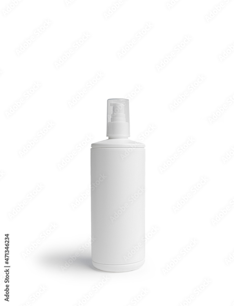 Plastic spray bottle on white background Plastic spray bottle on white background