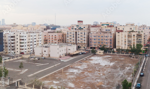 Urban cityscape, street view of Saudi Arabia