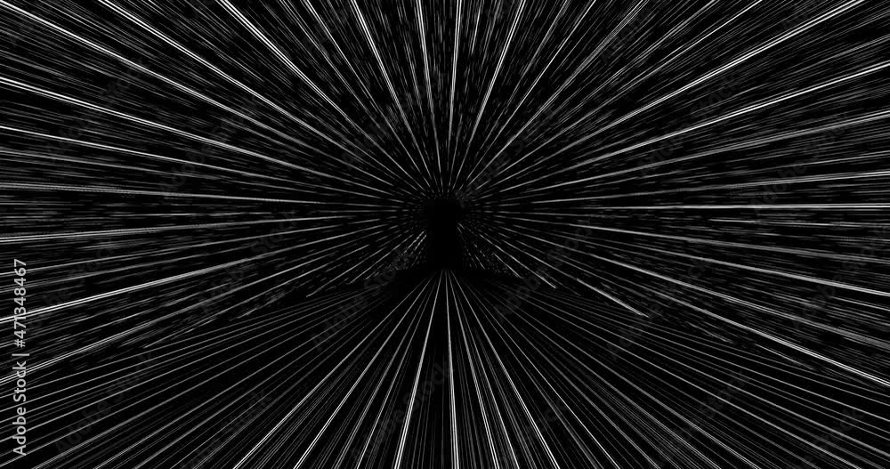3d render with black and white converging lines in perspective 3d render with black and white converging lines in perspective