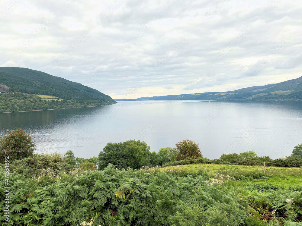 A view of Loch Ness in Scotland A view of Loch Ness in Scotland