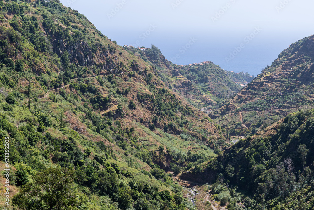 The beautiful mountains in Madeira island.