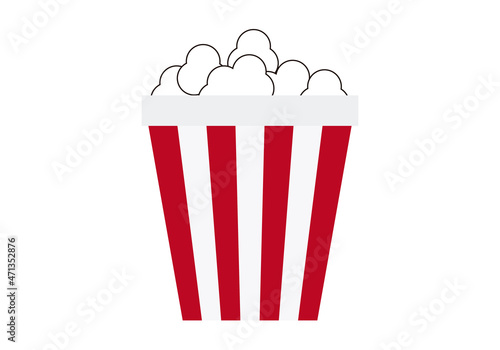 Icono de palomitas para el cine.