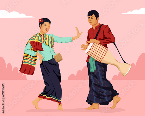 Traditional Asian cultural music and dance festival