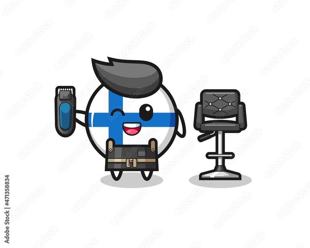 finland flag barbershop is holding a trimer finland flag barbershop is holding a trimer