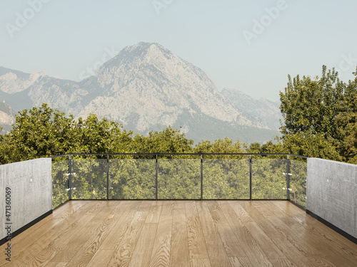 Φωτογραφία Balcony view of  mountains
