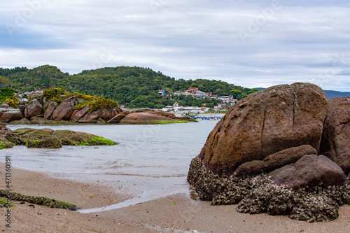 Beautiful landscape in Governador Celso Ramos, Welcome Beach, Santa Catarina, Brazil photo