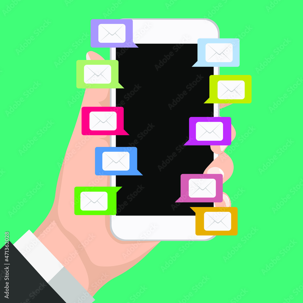 mail message on cell phone notice or voice chat bubble recording bubble speech on person man hand screen flat cartoon illustration, idea of smartphone audio chatting or mail speak
mail message on cell phone notice or voice chat bubble recording bubble speech on person man hand screen flat cartoon illustration, idea of smartphone audio chatting or mail speak