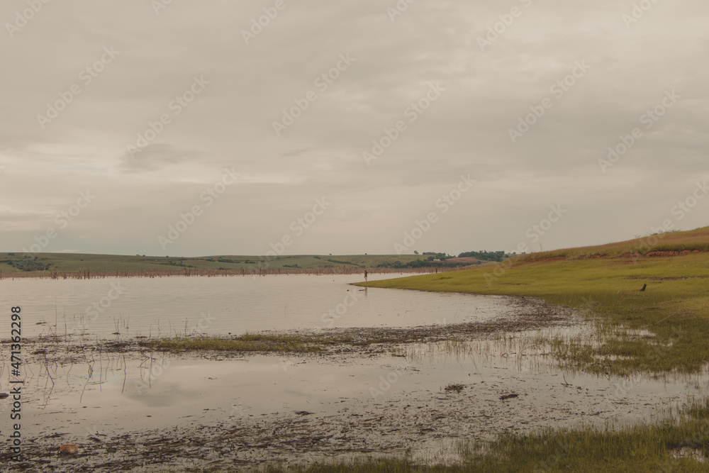 landscape rustic and bucolic lake view landscape rustic and bucolic lake view