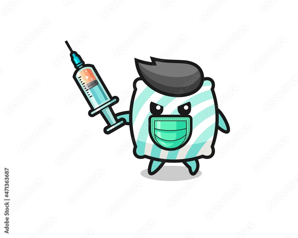 illustration of the pillow to fight the virus illustration of the pillow to fight the virus