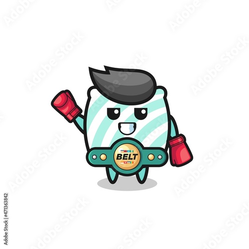 pillow boxer mascot character