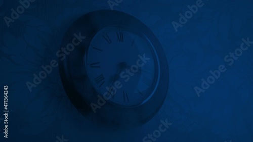 Wallpaper Mural Smoke Filling Room With Clock On Wall Torontodigital.ca