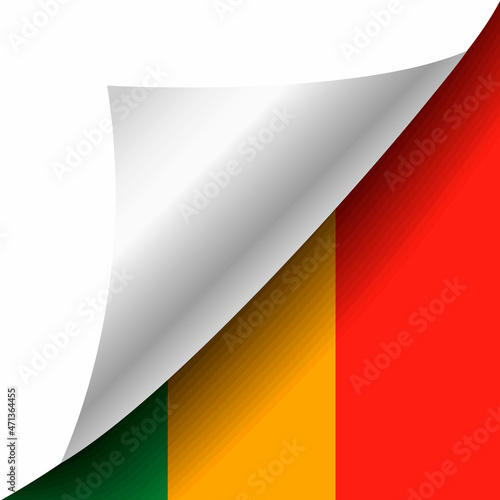Hidden Mali flag with curled corner