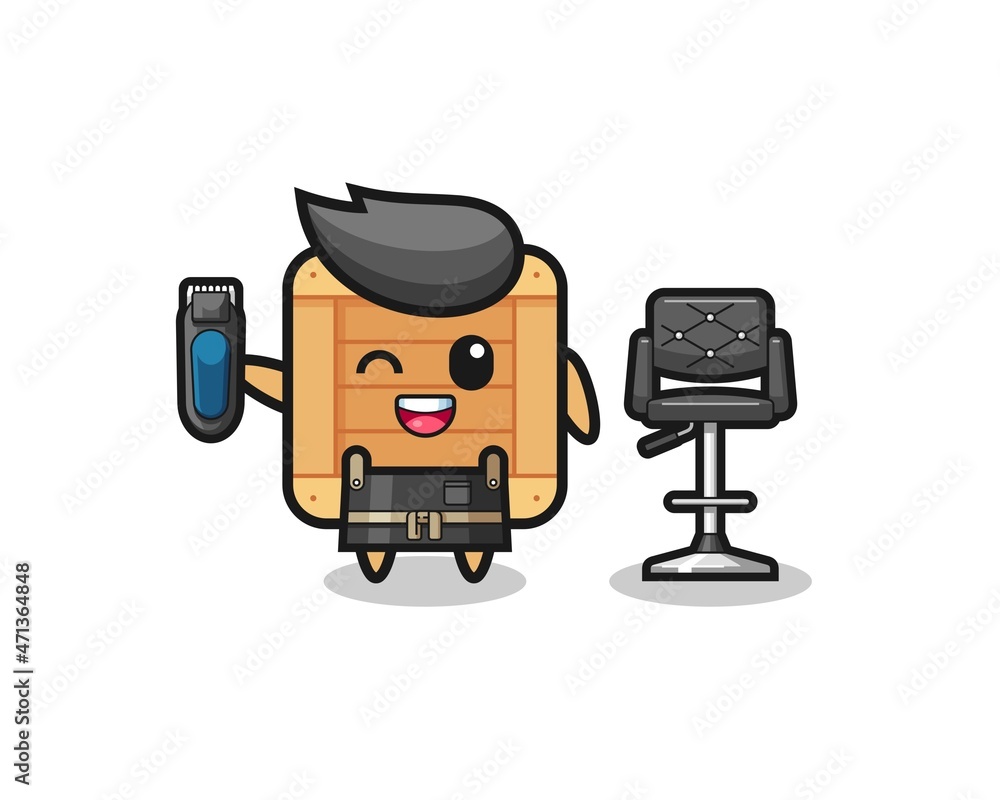 wooden box barbershop is holding a trimer wooden box barbershop is holding a trimer