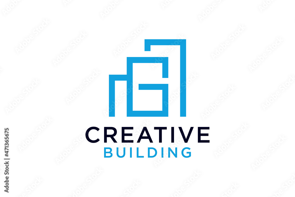 Letter G With Building For Construction Company Logo vector design template Letter G With Building For Construction Company Logo vector design template