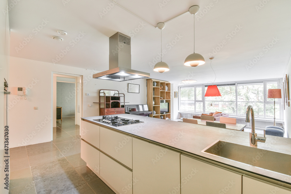 Kitchen interior with modern appliances Kitchen interior with modern appliances