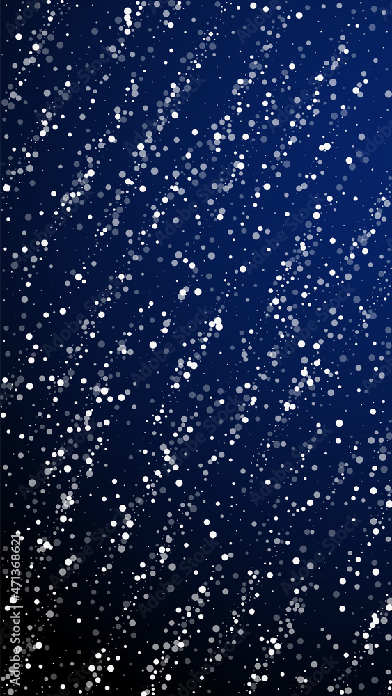 Fototapeta premium Random white dots Christmas background. Subtle fly