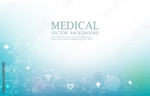Abstract modern healthcare and medical vector background