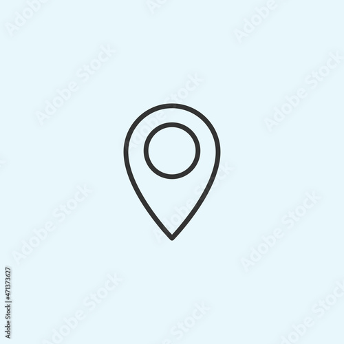 modern maps flat icon or location on white background for web or mobile phone