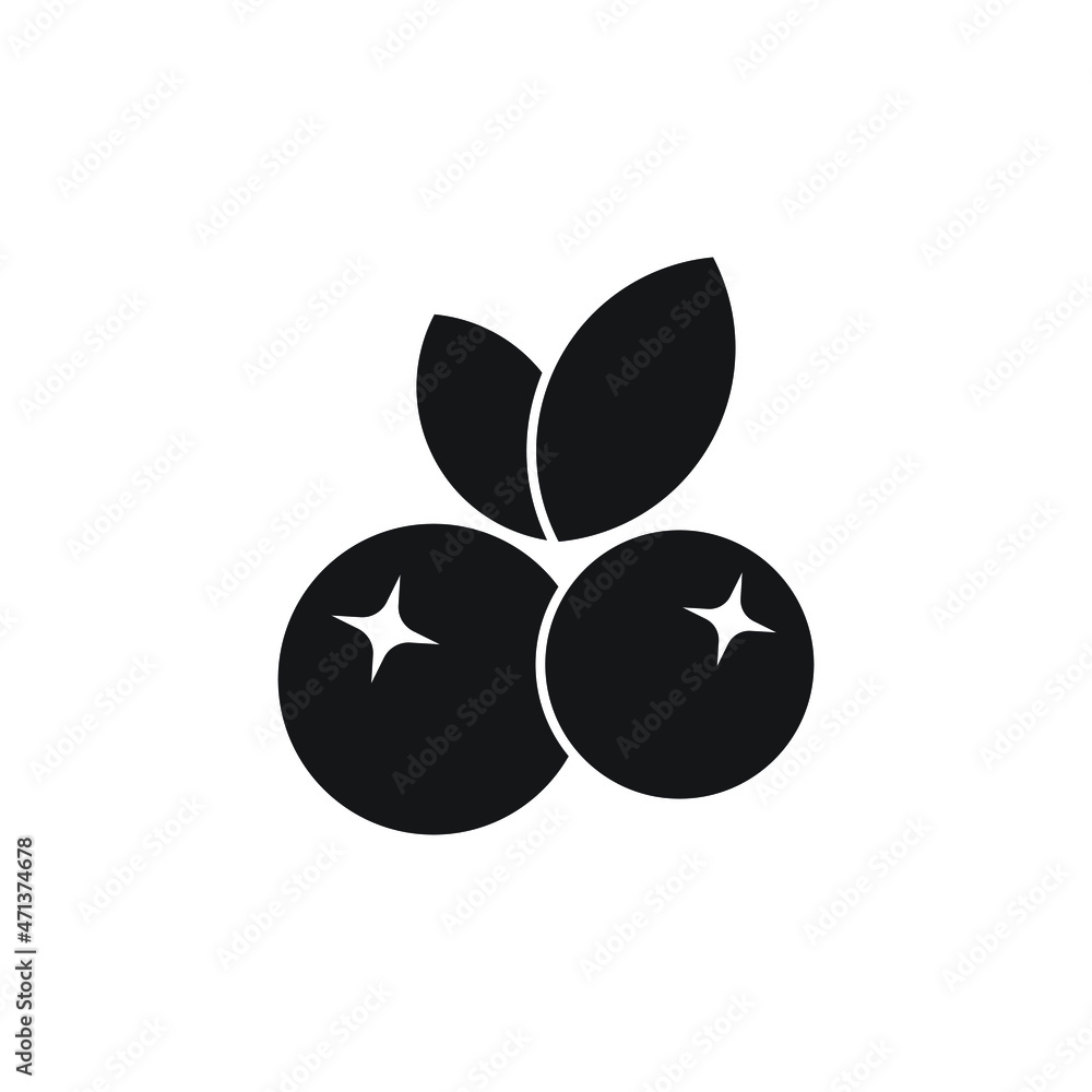 Cranberry icon design isolated on white background Cranberry icon design isolated on white background