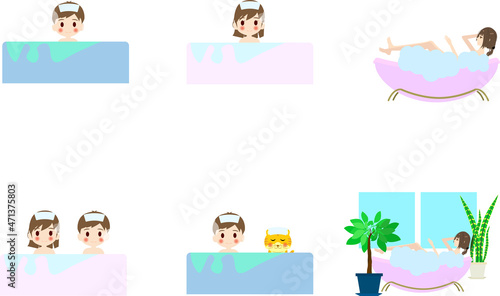 入浴シーンセット
