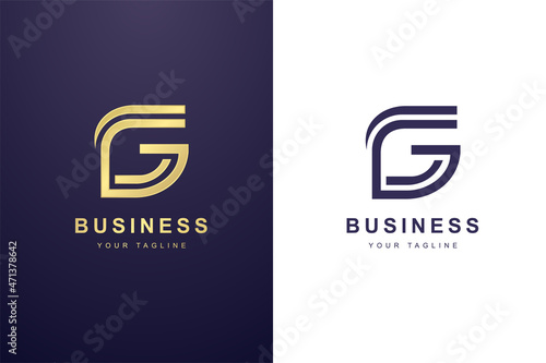 Initial Letter G Logo For Business or Media Company.