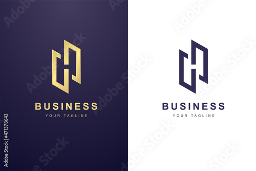 Initial Letter H Logo For Business or Media Company.