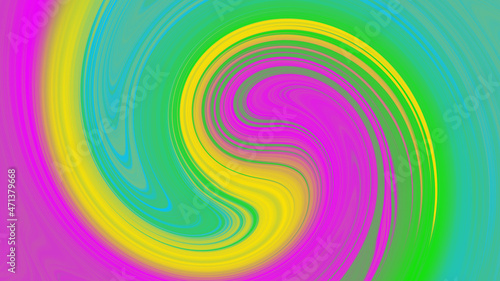 abstract colorful wavy background illustration. © Adept_Hand