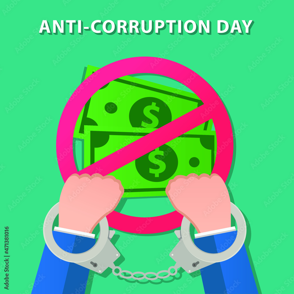 World Anti-Corruption day design illustration background