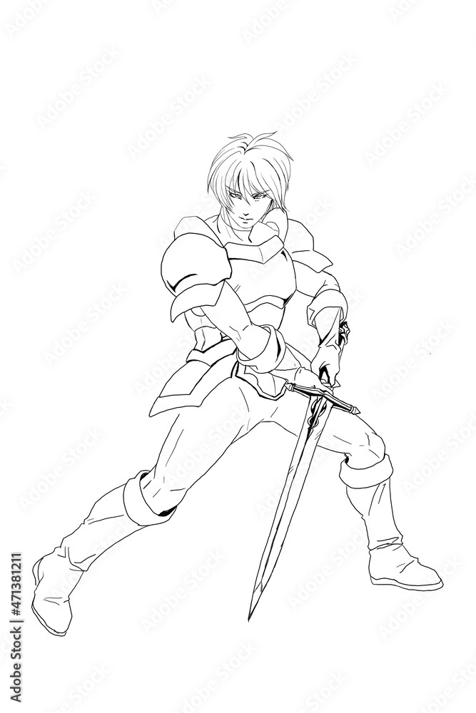 Fototapeta premium ファンタジーの戦士