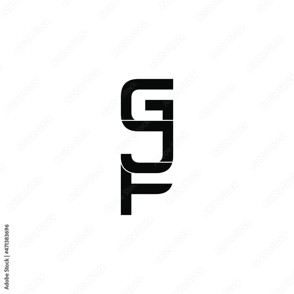 gjf initial letter monogram logo design gjf initial letter monogram logo design