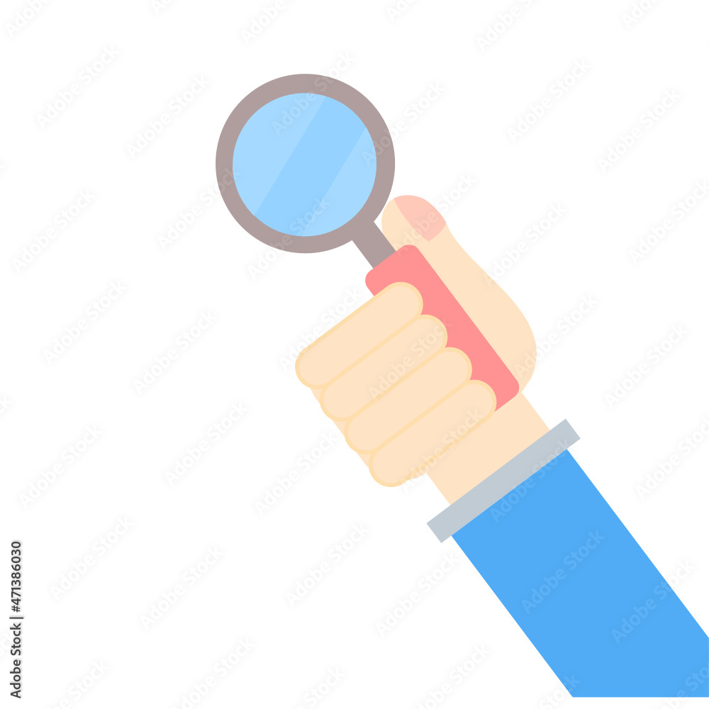 Hand holding magnifying glass isolated.Search and discovery.Recruit and HR concept.Lens or loupe.Flat design.Cartoon vector illustration.Sign, symbol, icon or logo isolated. Hand holding magnifying glass isolated.Search and discovery.Recruit and HR concept.Lens or loupe.Flat design.Cartoon vector illustration.Sign, symbol, icon or logo isolated.