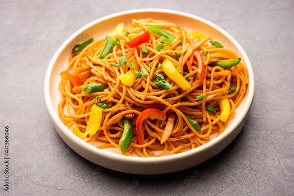 Schezwan Noodles or Szechwan vegetable Hakka Noodles Schezwan Noodles or Szechwan vegetable Hakka Noodles