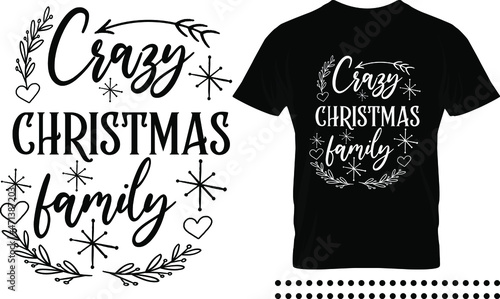 Funny Christmas saying typography print design. Crazy christmas lady vector quote.