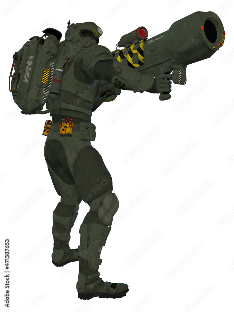 3d illustration of an fantasy science fiction figure 3d illustration of an fantasy science fiction figure