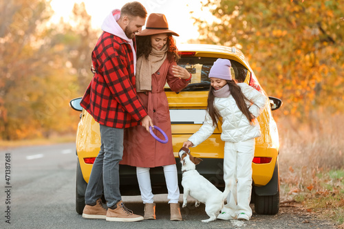 Parents with little daughte...