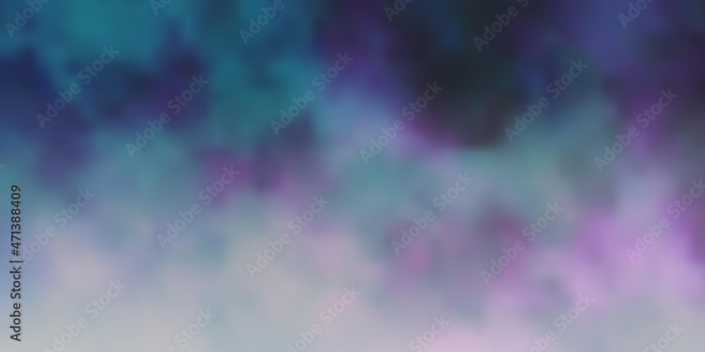 Dark Pink vector template with sky, clouds. Dark Pink vector template with sky, clouds.