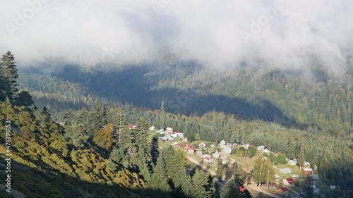 Landscape of the Dikmen Tepesi highlands in Turkey photo