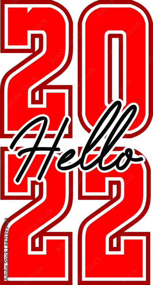 Happy New Near Lettering typography vector Happy New Near Lettering typography vector