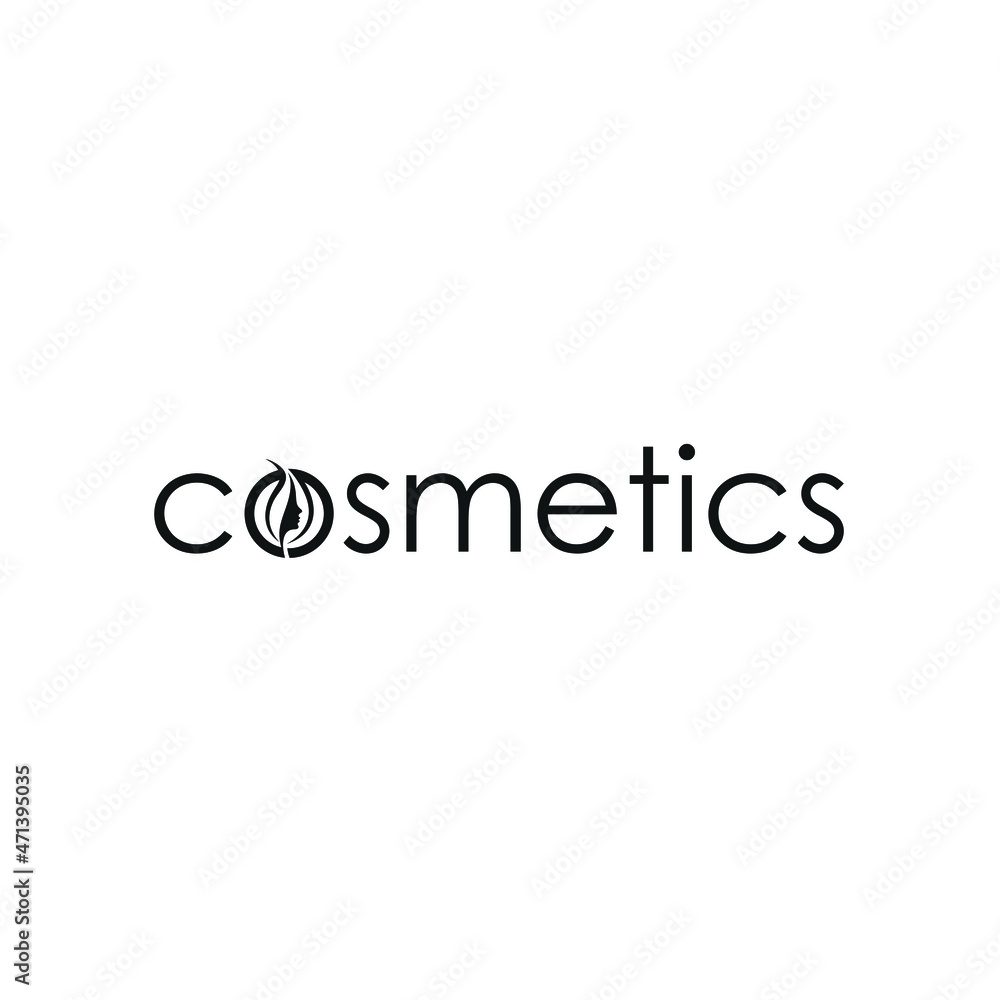 Cosmetic text logo typography, simple style Cosmetic text logo typography, simple style