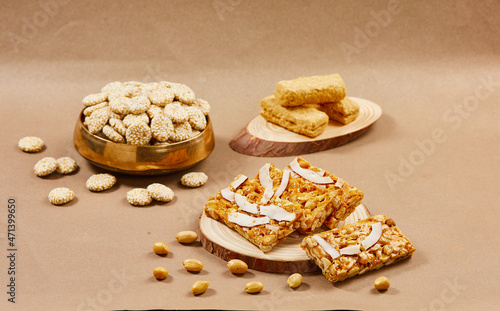 Indian Famous Sweets for various festivals.  photo