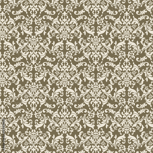 damask ClassicDesign beige pattern