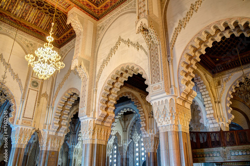 Hassan II mosque interior, Casablanca, HDR Image © mehdi33300