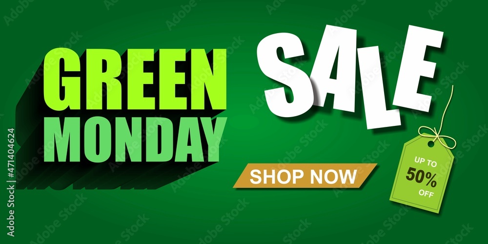 Illustration of Green Monday sale banner. Green Monday sale background . Shopping discount promotion. Posters, cards and flyers. Illustration of Green Monday sale banner. Green Monday sale background . Shopping discount promotion. Posters, cards and flyers.