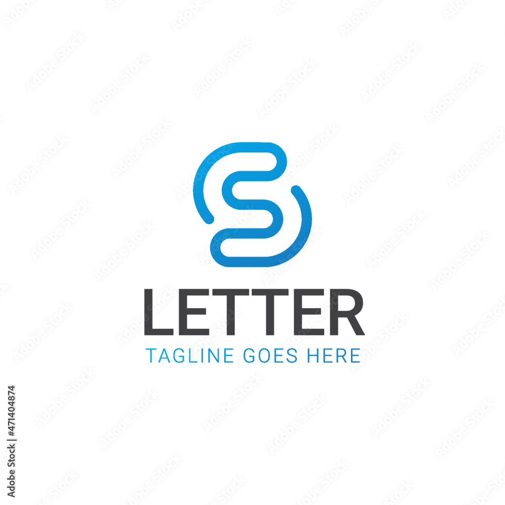 S letter logo template simple and minimal S letter logo template simple and minimal